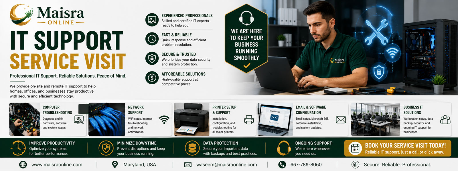 Professional IT Support Service Visit